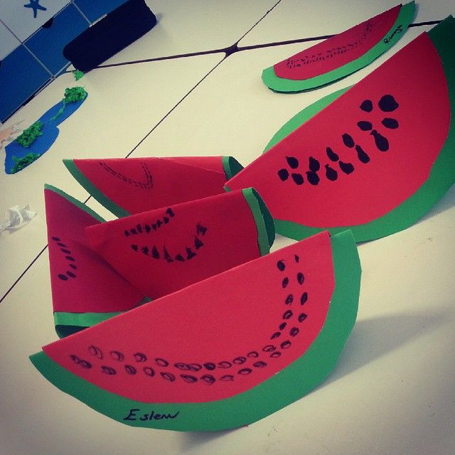 Preschool Crafts Ideas
 watermelon craft