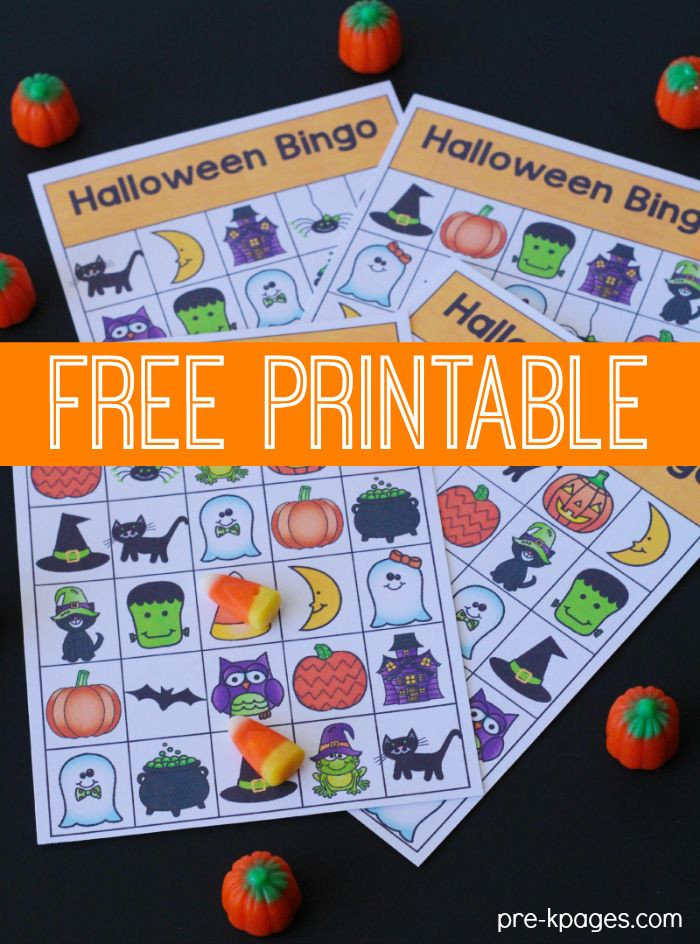 Preschool Halloween Party Game Ideas
 Printable Halloween Bingo Game