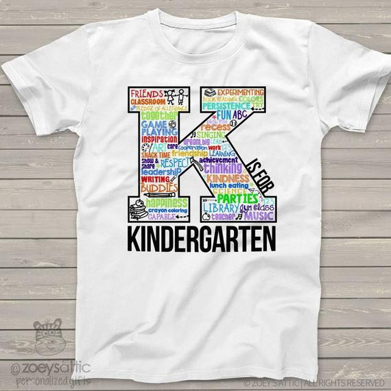 Preschool Shirt Ideas
 Kindergarten t shirt back to school kindergarten shirt word