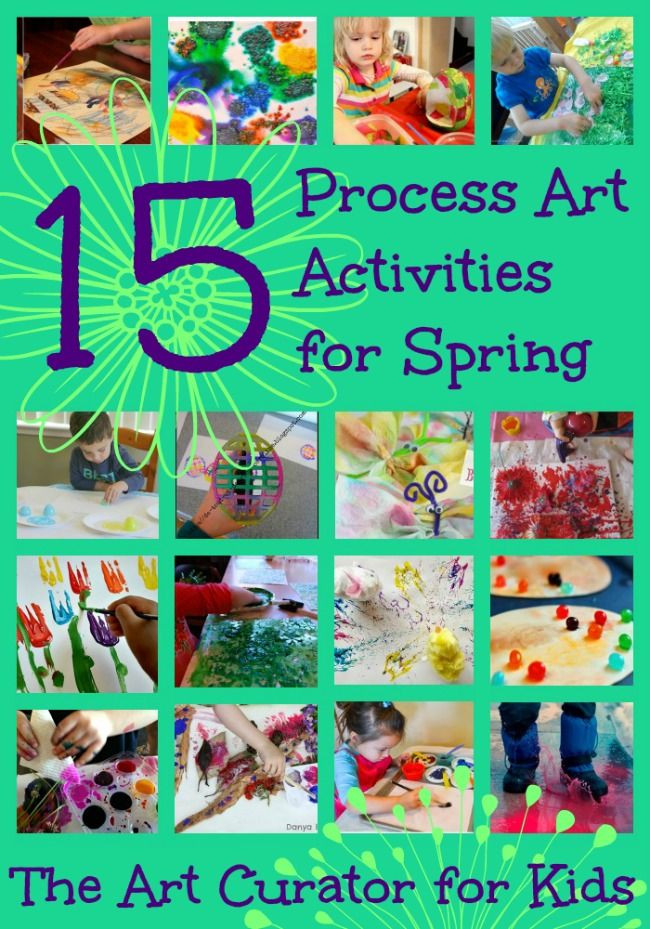 Preschool Spring Art Activities
 15 Spring Process Art Activities