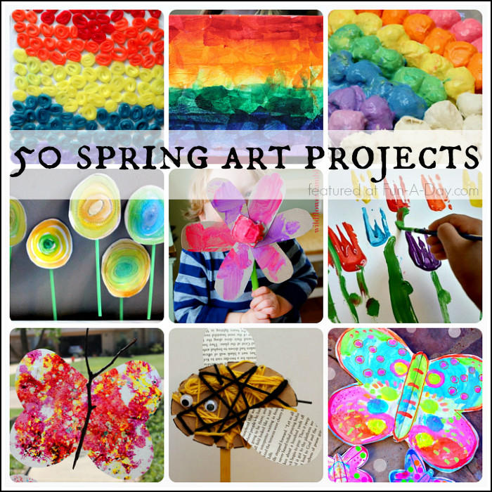 Preschool Spring Art Activities
 Absolutely Beautiful Spring Art Projects for Kids to Make