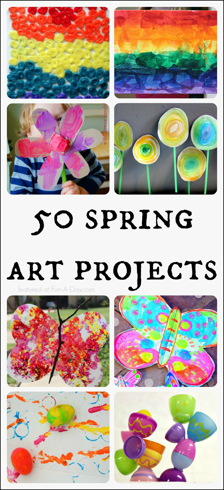 Preschool Spring Art Activities
 Absolutely Beautiful Spring Art Projects for Kids to Make
