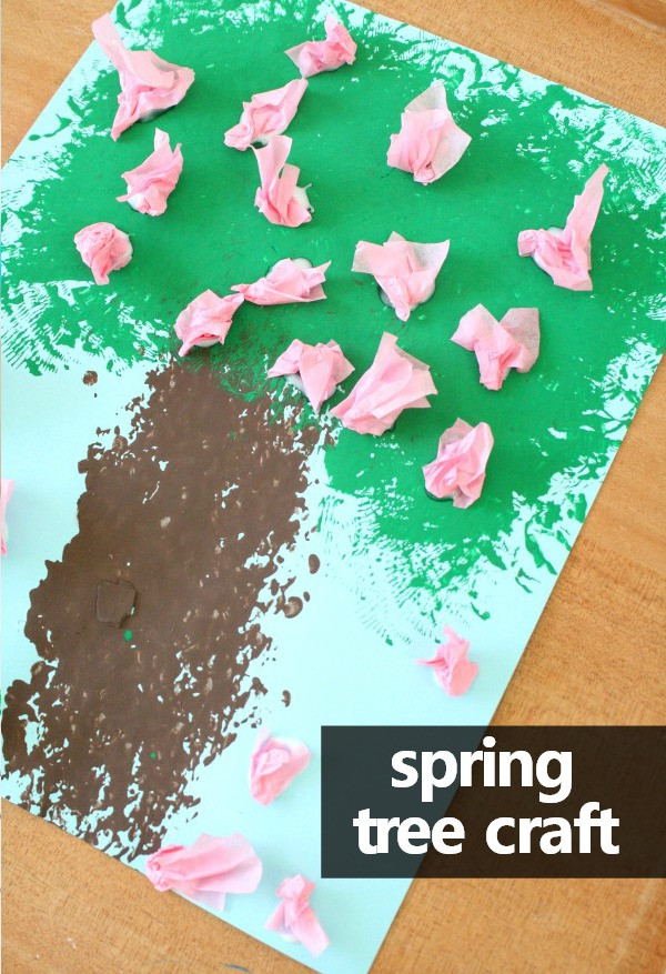 Preschool Spring Art Activities
 Flowery Tree Spring Craft for Kids Fantastic Fun & Learning