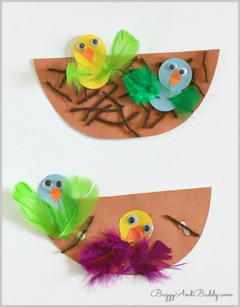 Preschool Spring Craft
 Spring Crafts for Kids Nest and Baby Bird Craft