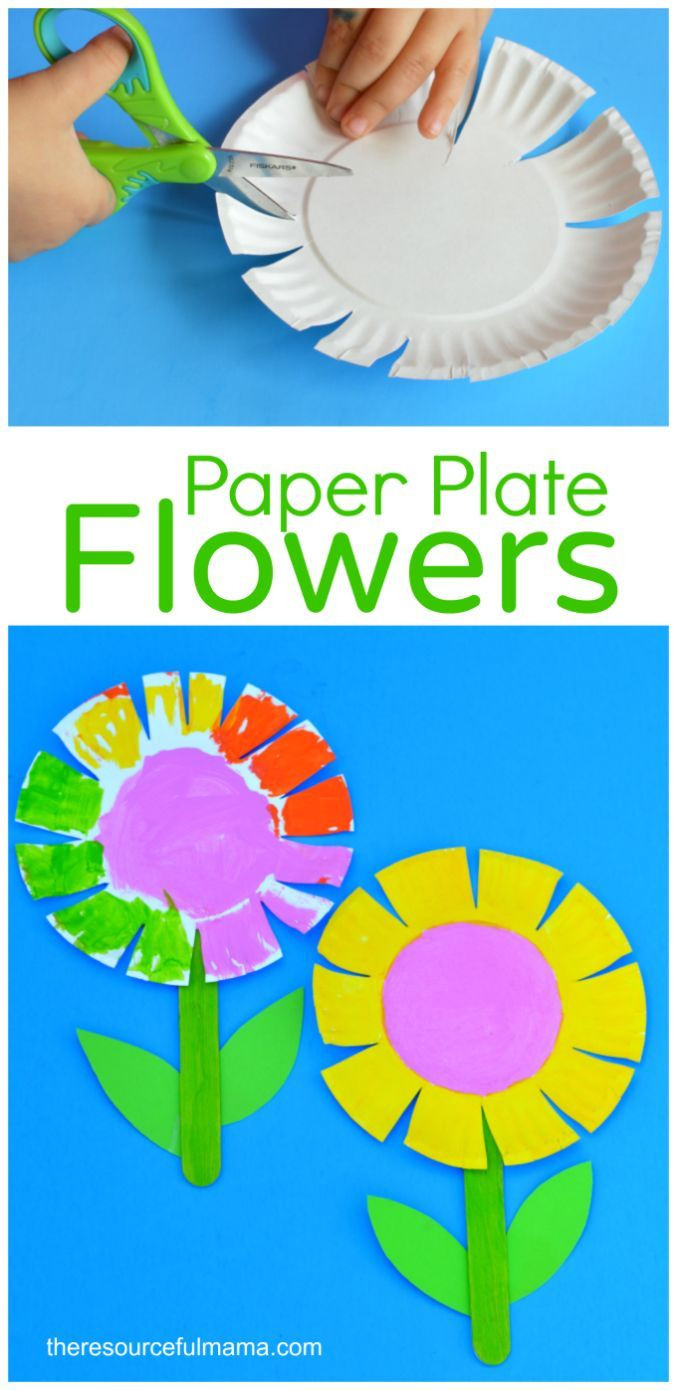 Preschool Springtime Crafts
 Paper Plate Flower Craft for Kids