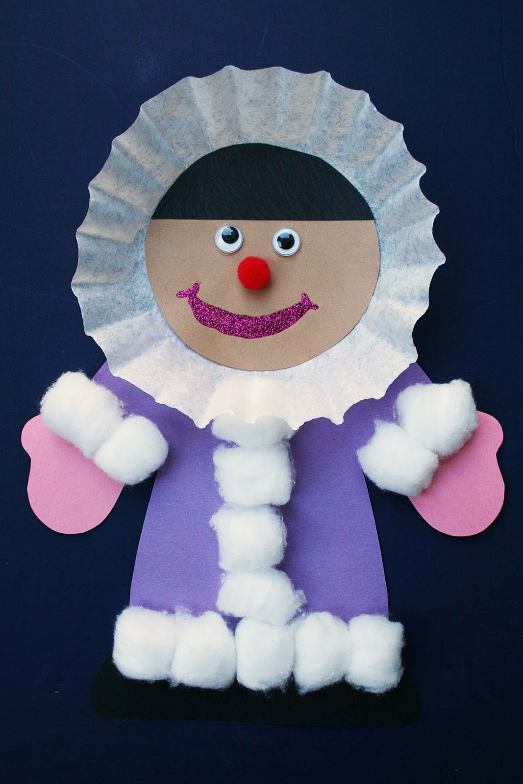 Preschool Winter Crafts Ideas
 carrot top x 3 eskimo craft story of the world 3 chap 4