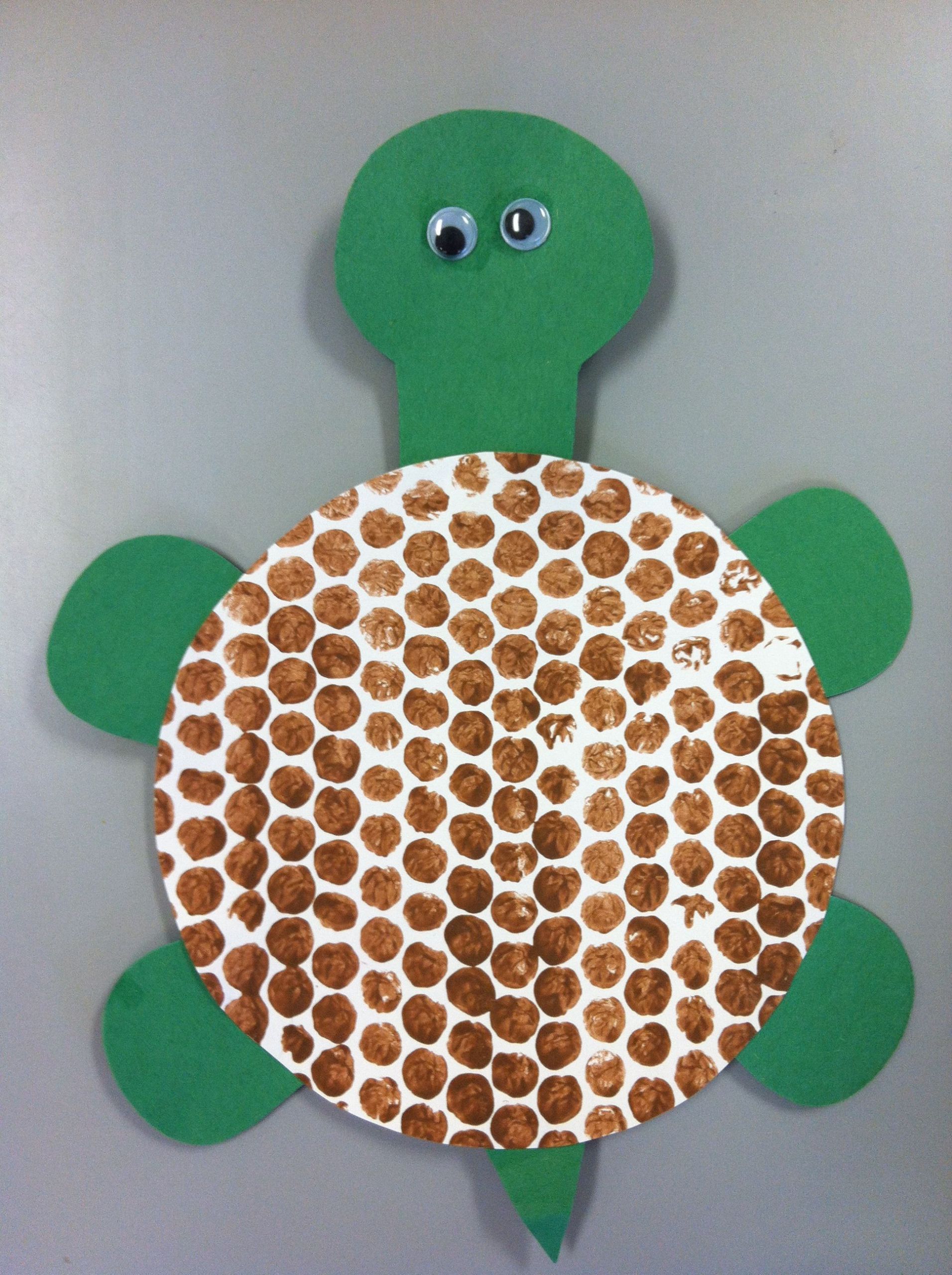 Preschoolers Arts And Crafts Ideas
 Bubble wrap painting turtle shell Turtle preschool art