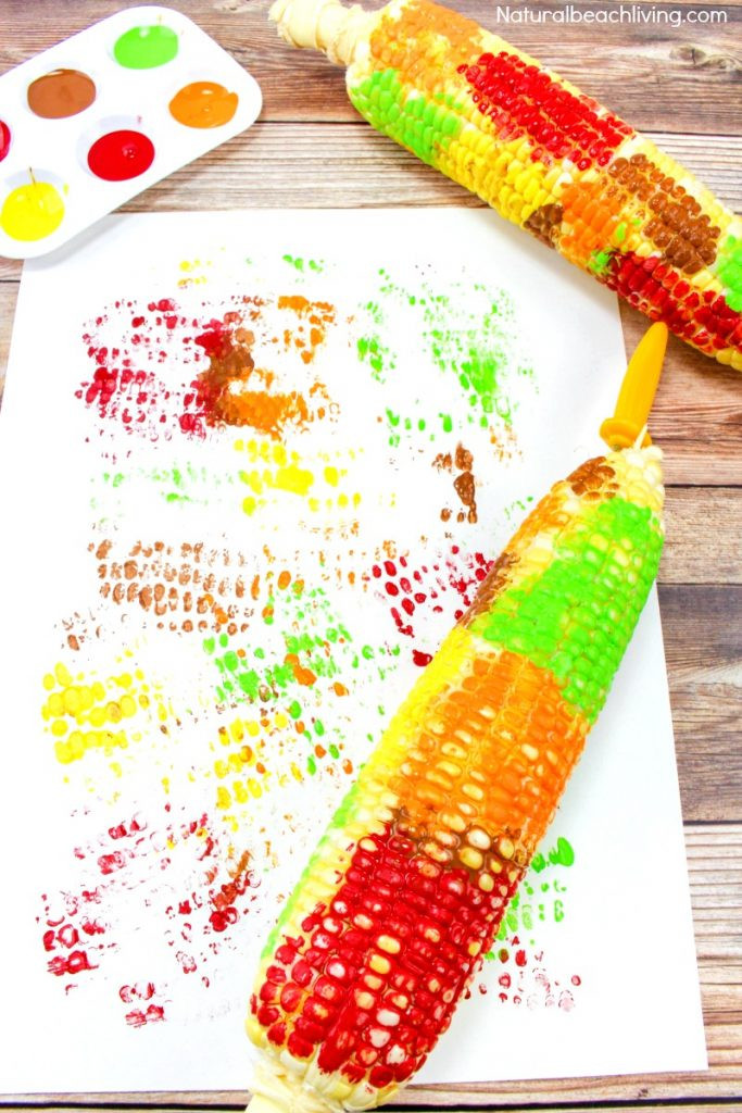 Preschoolers Arts And Crafts Ideas
 Easy Corn Cob Craft Painting for Kids Corn Craft Ideas