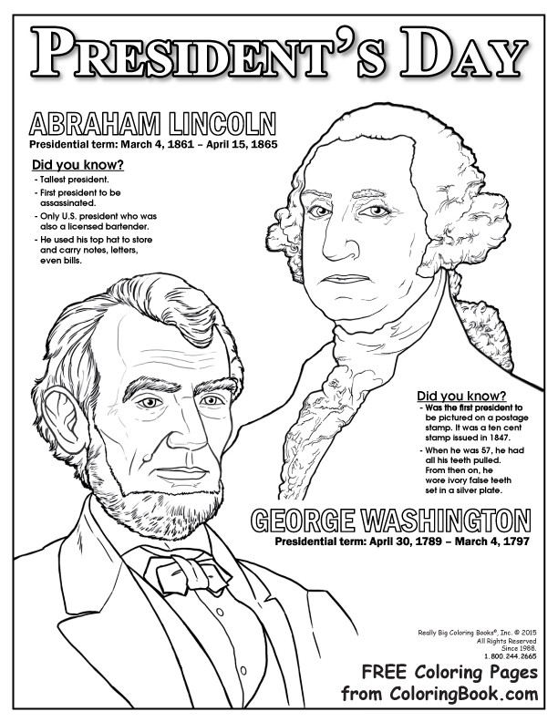 Presidents Day Coloring Pages Printable
 Coloring Books