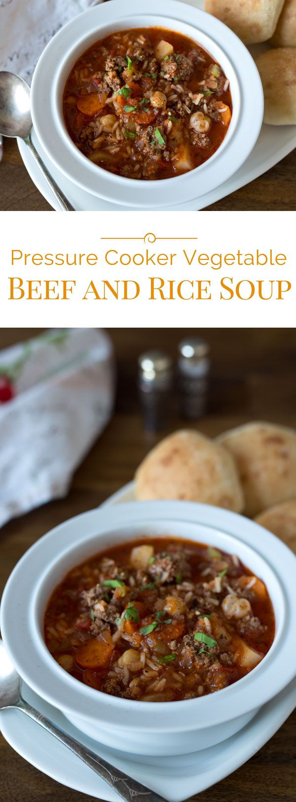 Pressure Cooker Beef Soup
 Pressure Cooker Ve able Beef and Rice Soup