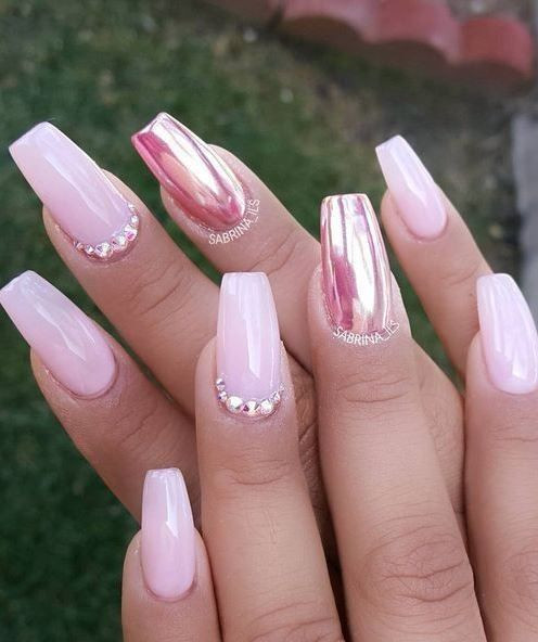 Pretty Acrylic Nail Colors
 Pretty Pink Nail Art Ideas For 2017