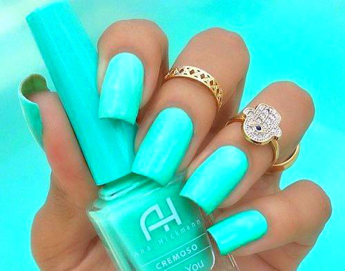 Pretty Acrylic Nail Colors
 Neon Teal Nails s and for