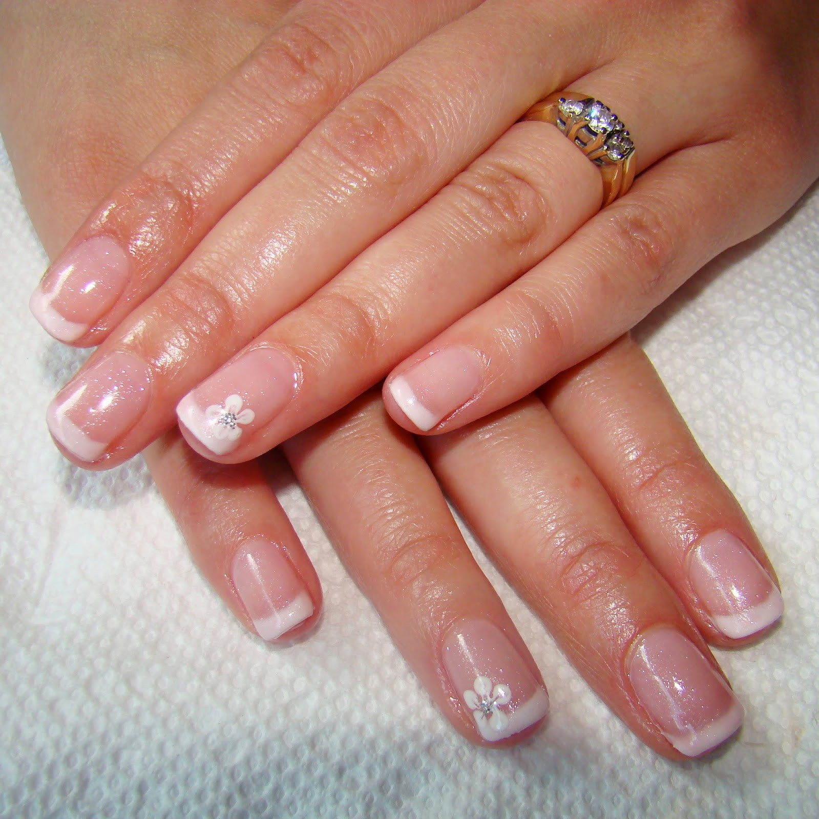 Pretty French Nails
 Pretty Nails and Tea French Manicure using Fingerpaints