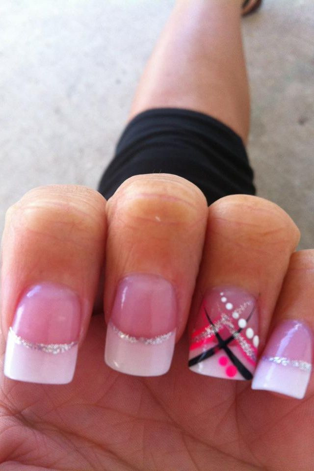 Pretty French Nails
 Pretty nail designs to do at home