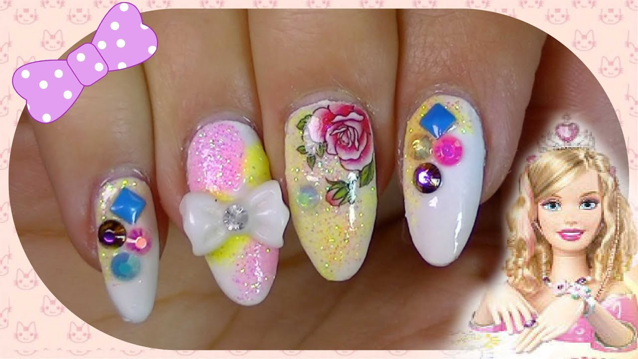 Pretty Girl Nails
 Cute Spring Barbie Inspired Nails Sponsored By Pretty Girl