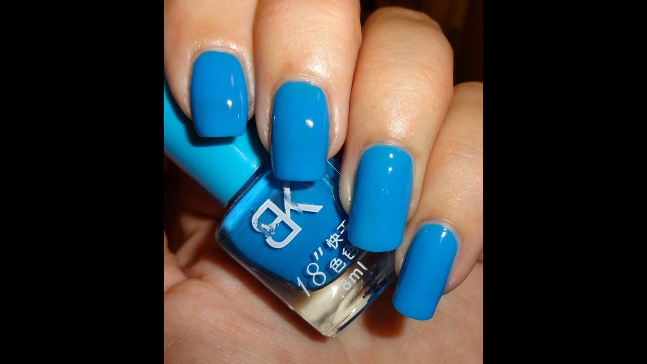 Pretty Nail Colors
 Born Pretty Store BK Sweet Color Nail Polish Neon Blue