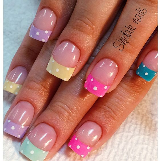 Pretty Nail Colors For Spring
 114 Easy Cute Bright Summer Nail Designs 2019 Koees Blog