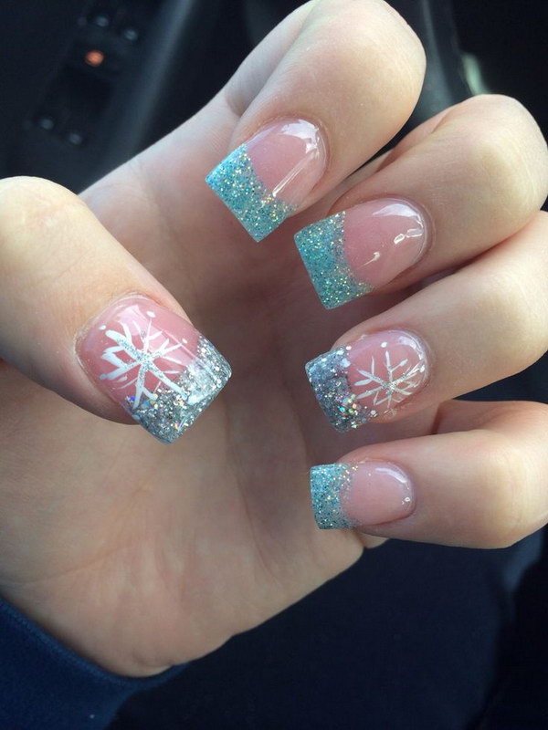 Pretty Nail Colors For Winter
 45 Simple Festive Christmas Acrylic Nail Designs for