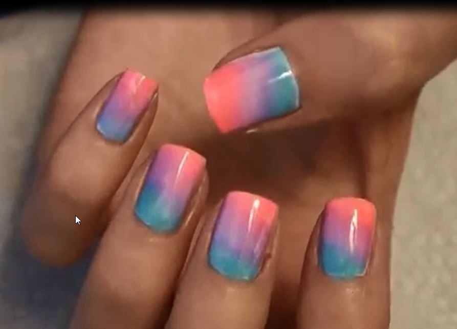 Pretty Nails 2
 Ombre Nails Art At Home EASIEST AND PRETTY