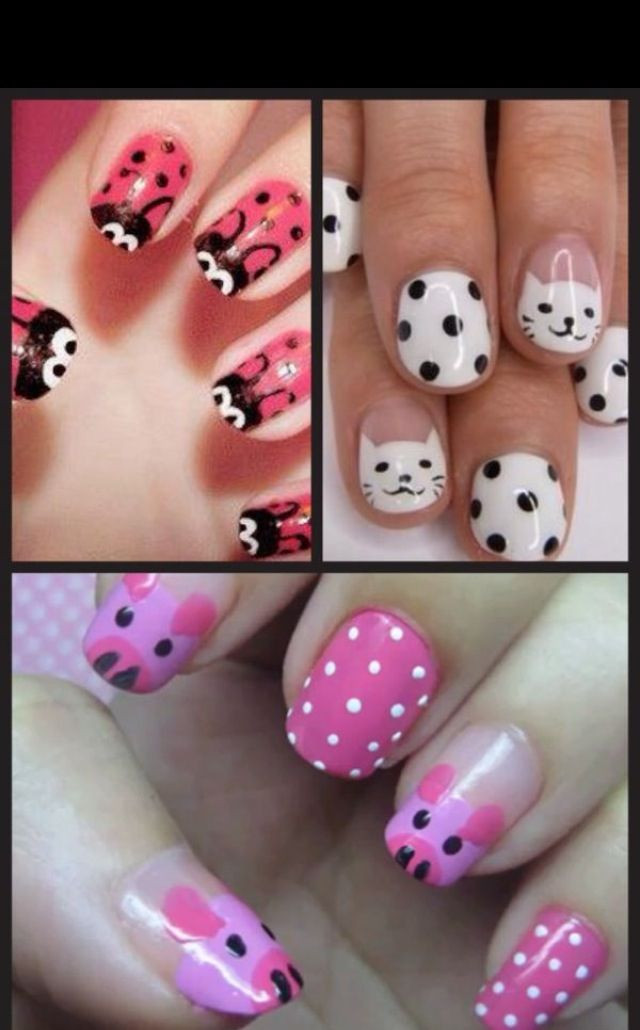 Pretty Nails For Kids
 Cute nails but whose little girls can hold still that