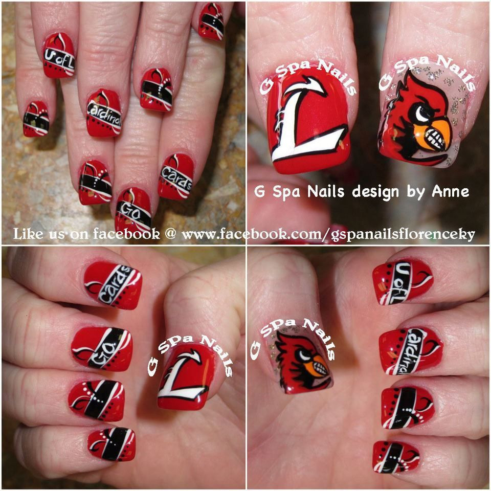 Pretty Nails Louisville Ky
 Cardinals nails U of L go cards