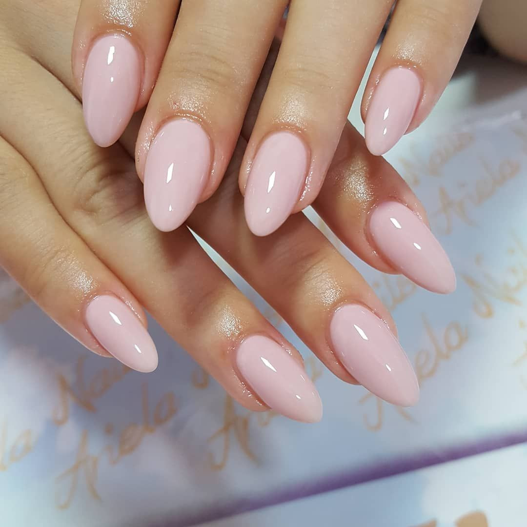 Pretty Nude Nails
 Pin on straight up NAILS