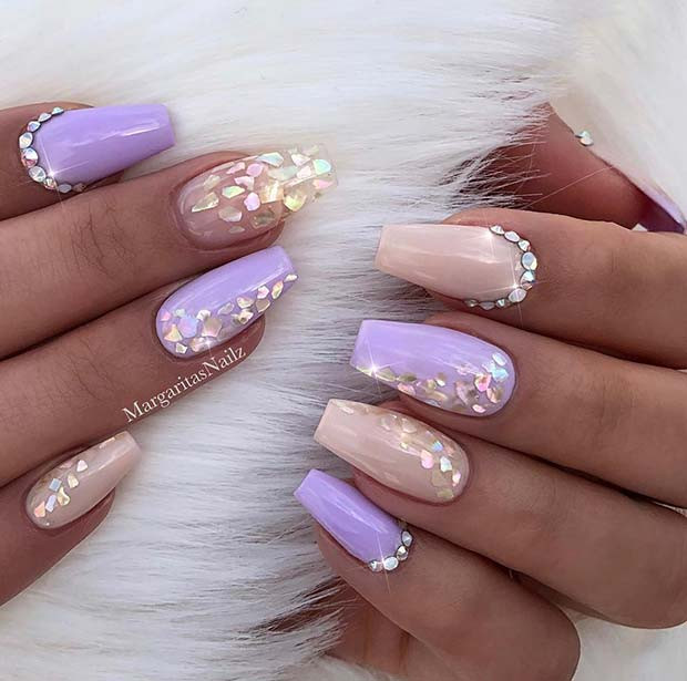 Pretty Nude Nails
 43 Beautiful Nail Art Designs for Coffin Nails