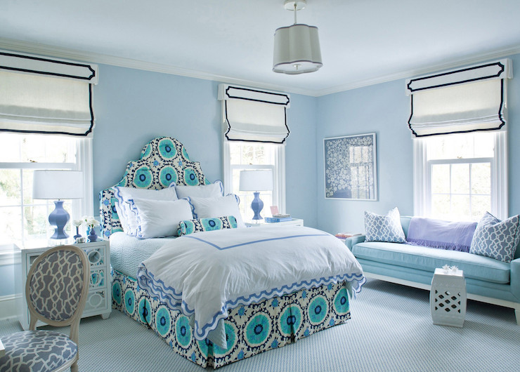 Pretty Paint Colors For Bedrooms
 Suzani Headboard Transitional bedroom Benjamin Moore