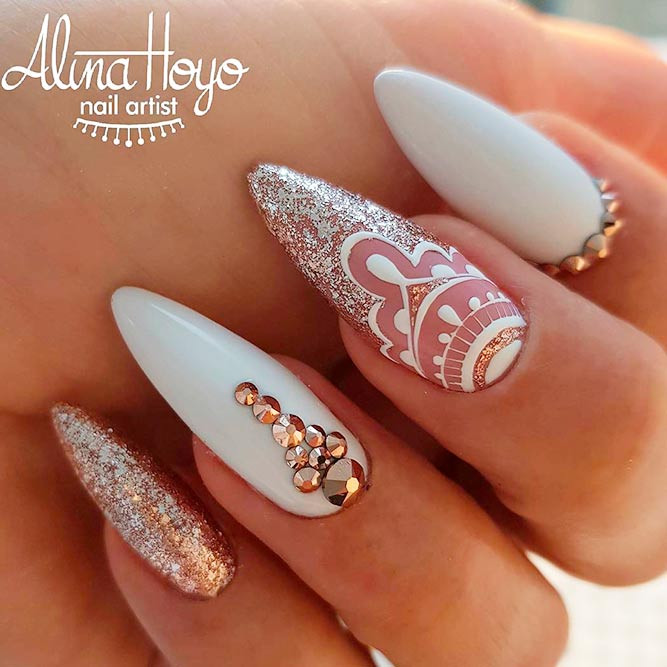 Pretty Point Nails
 87 Examples of Beautiful Pointy Nails Designs Fashionre