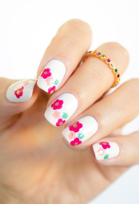Pretty Spring Nails
 most beautiful spring nail art ideas 2016 Styles 7