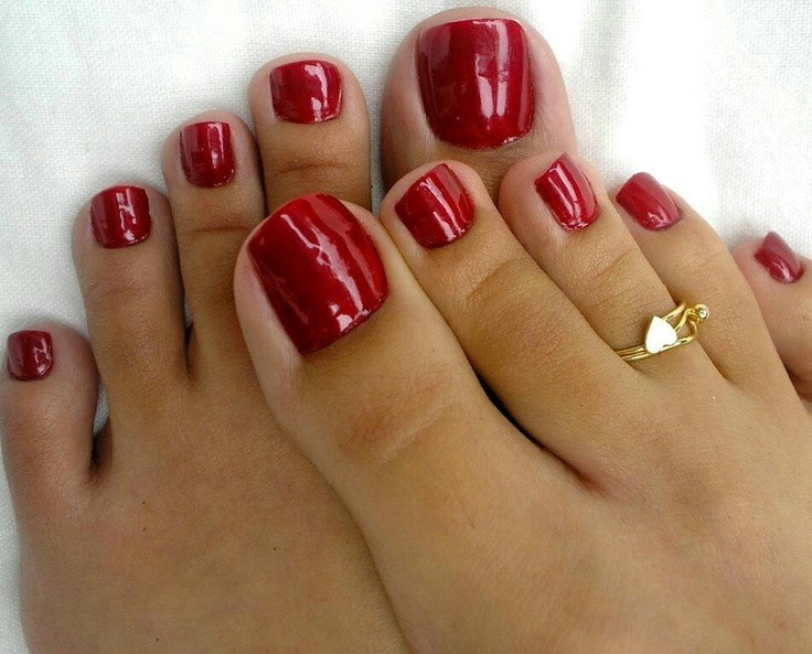 Pretty Women Nails
 Pin on y red & black toes