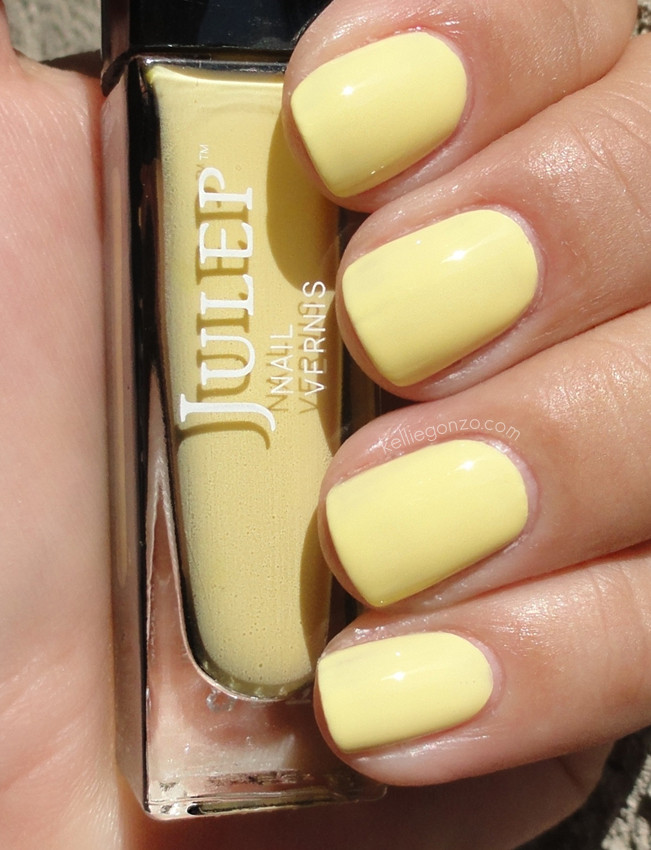 Pretty Yellow Nails
 KellieGonzo Julep Summer Collection Swatches & Review