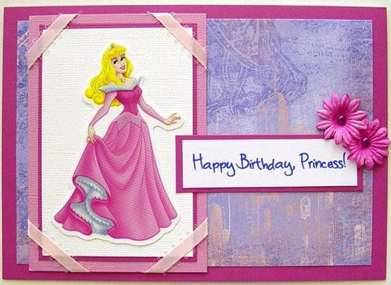 Princess Birthday Cards
 Handmade GIRL s BIRTHDAY Card Disney Princess Sleeping
