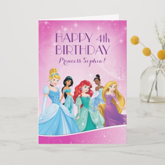 Princess Birthday Cards
 Disney Castle Cards