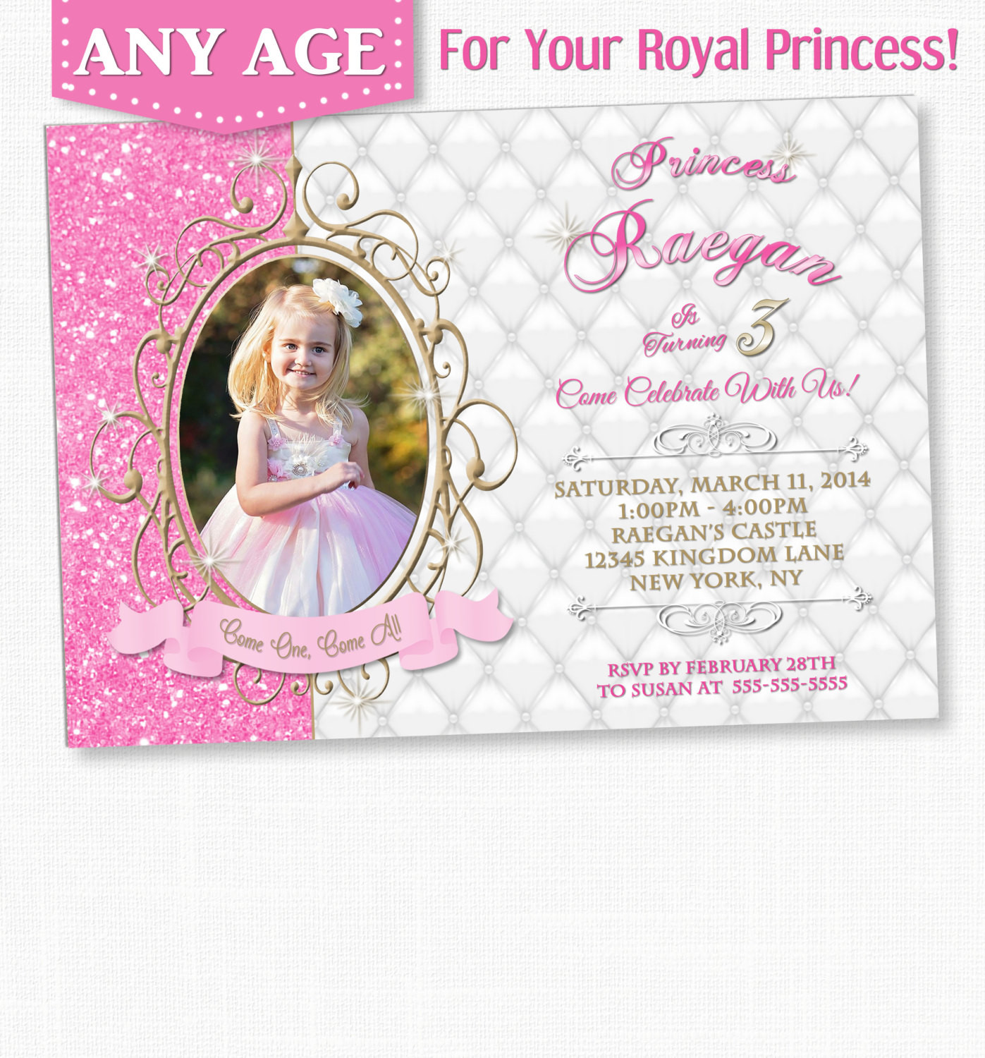 Princess Birthday Invitations
 Princess Invitation Princess Birthday Princess Birthday