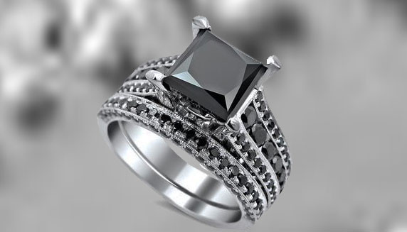 Princess Cut Black Diamond Engagement Rings
 Princess Cut Black Diamond Engagement Rings Colorful and