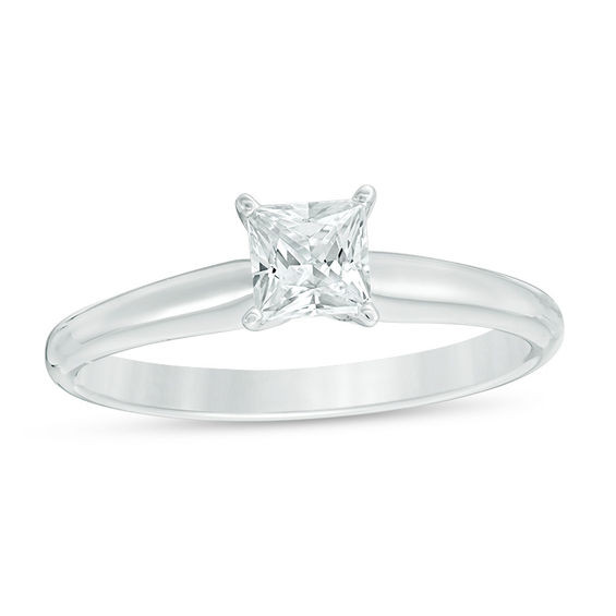 Princess Cut Engagement Rings Zales
 1 2 CT Certified Princess Cut Diamond Solitaire
