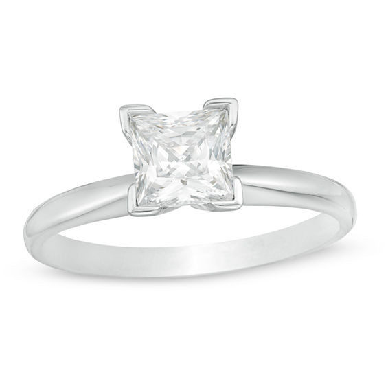 Princess Cut Engagement Rings Zales
 1 CT Certified Princess Cut Diamond Solitaire Engagement
