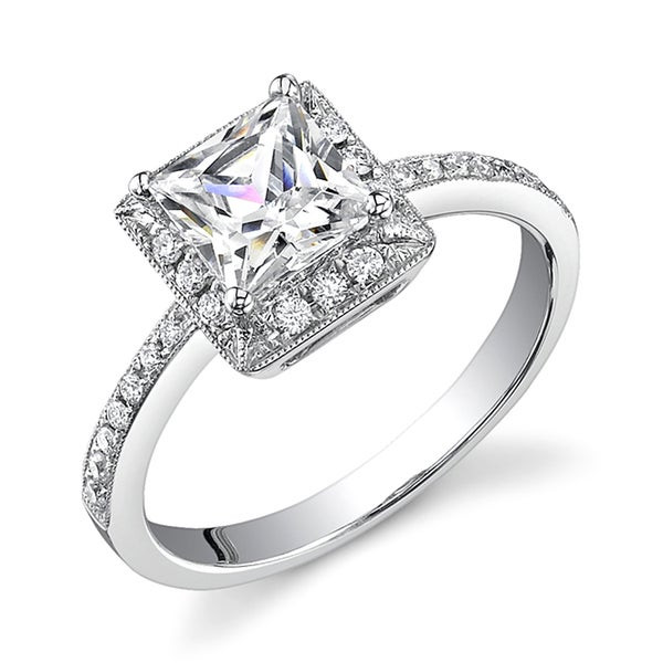 Princess Cut Halo Diamond Engagement Rings
 Shop 18k Gold 1 1 5ct TDW Diamond Princess Cut Halo