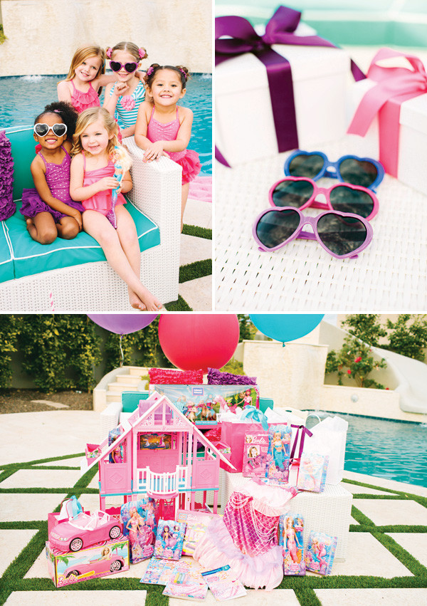 Princess Pool Party Ideas
 Pearl Princess Barbie Pool Party Movie Inspired