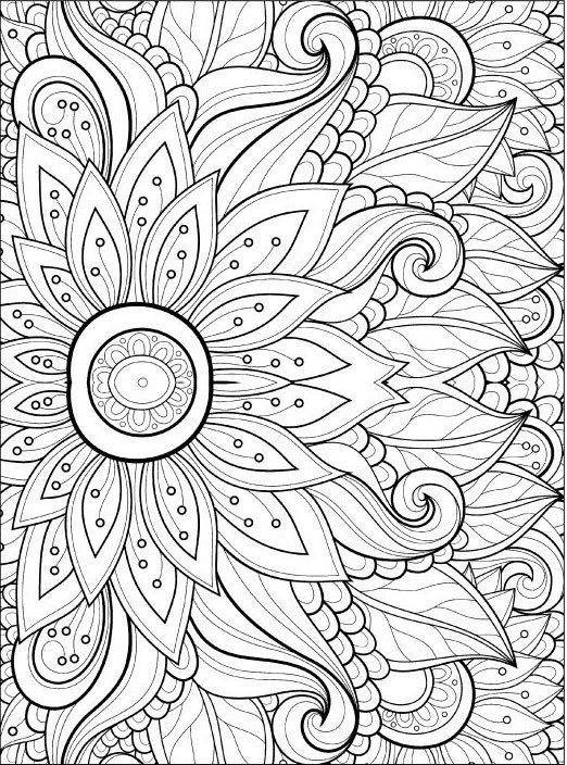 Print Free Coloring Pages For Adults
 Adult Coloring Pages Flowers 2 2