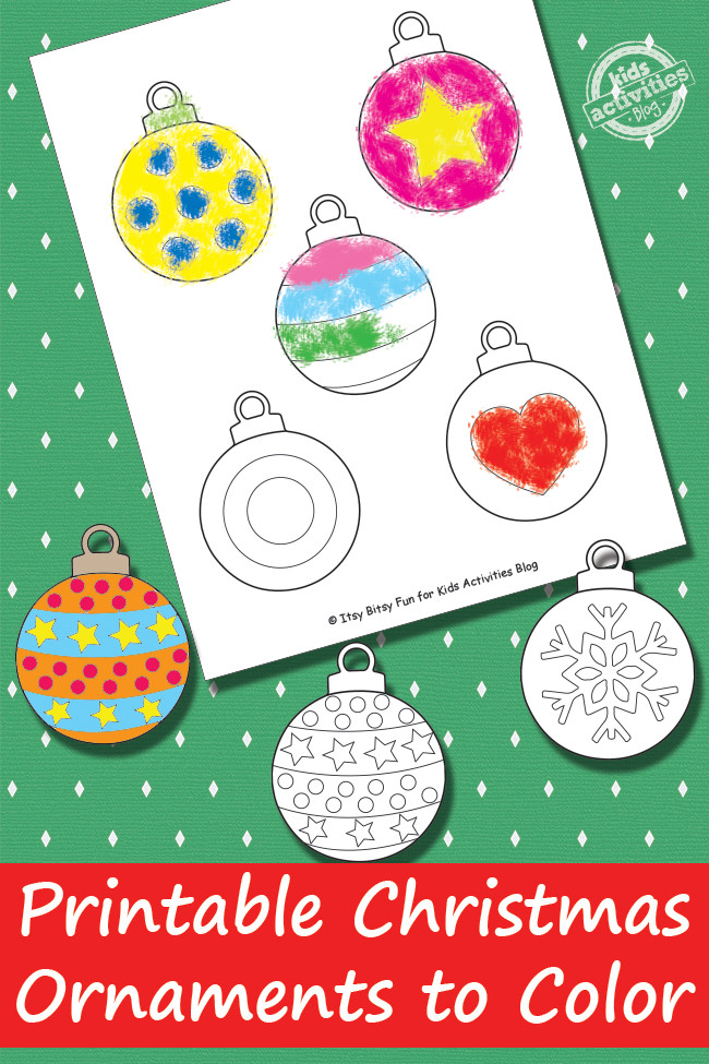 Printable Christmas Crafts For Kids
 Printable Christmas Ornaments Free Kids Printable
