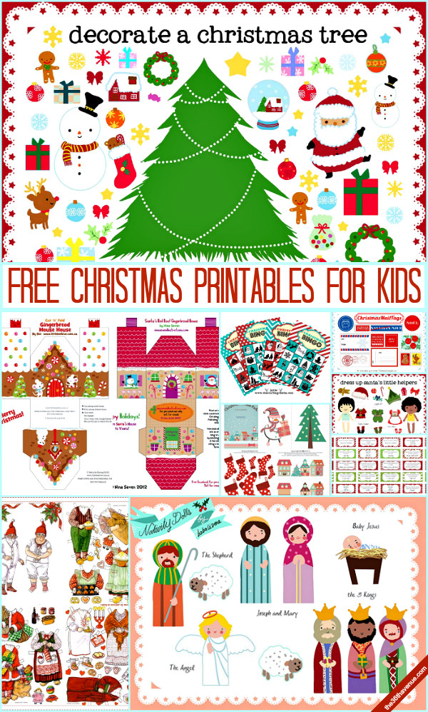 Printable Christmas Crafts For Kids
 The 36th AVENUE 10 Christmas Printables for Kids