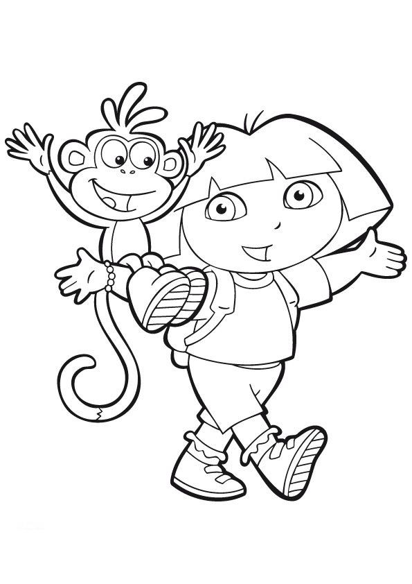 Printable Coloring Books For Kids
 Dora Coloring Pages Sheets