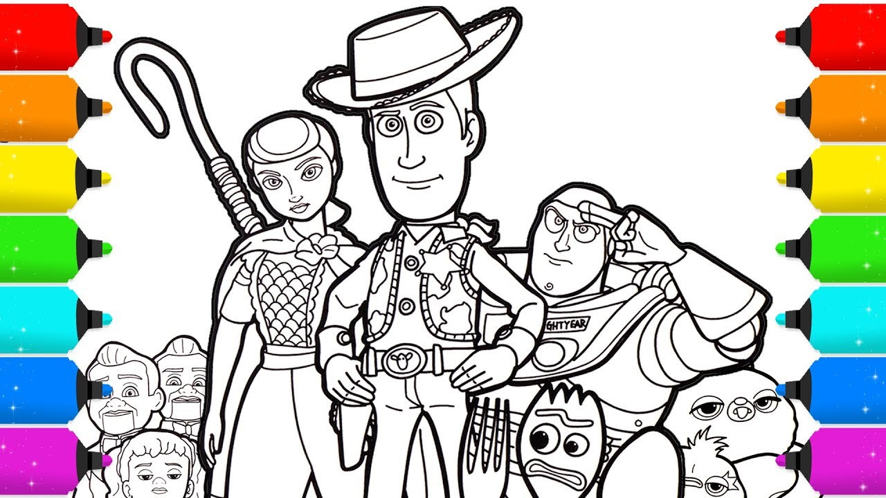 Printable Coloring Books For Kids
 Toy Story 4 Coloring Page Drawing and Coloring