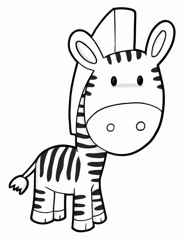 Printable Coloring For Kids
 Zebra Free Printable Coloring Pages