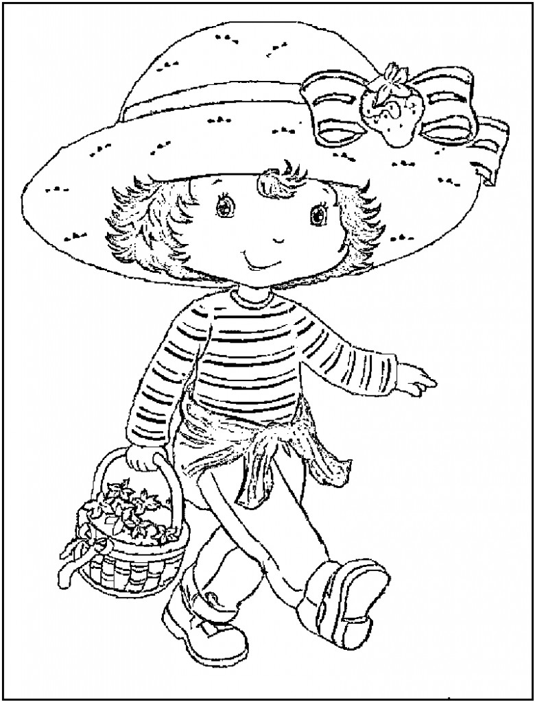 Printable Coloring For Kids
 Free Printable Strawberry Shortcake Coloring Pages For Kids