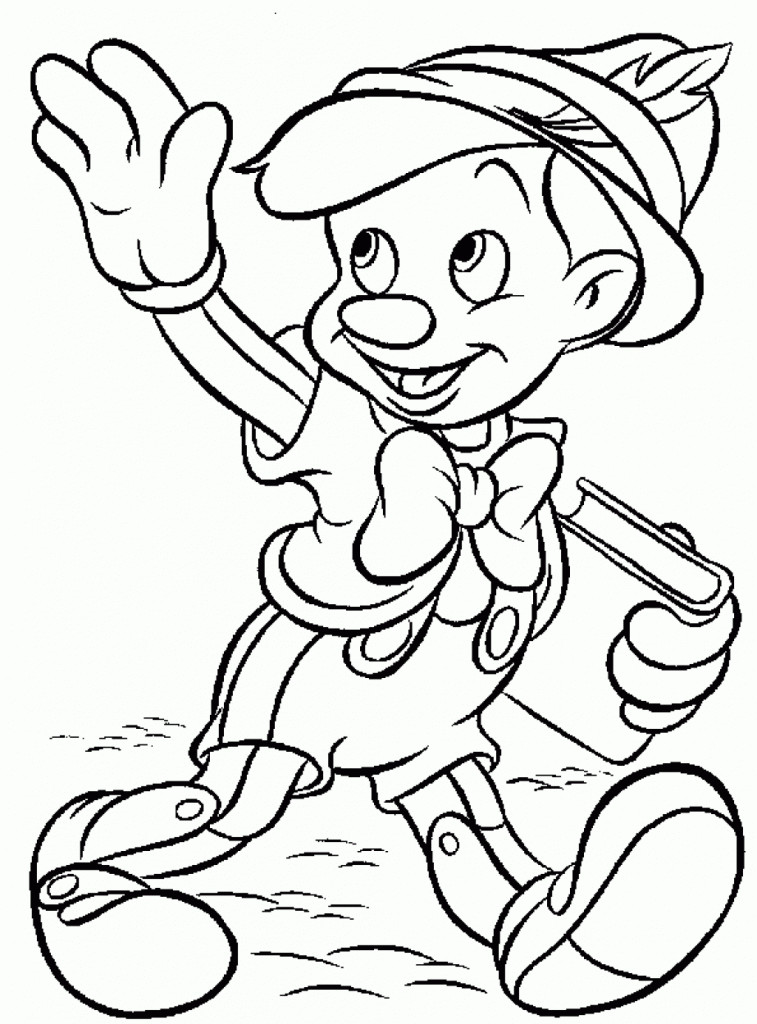 Printable Coloring Pages For Toddlers
 Free Printable Pinocchio Coloring Pages For Kids