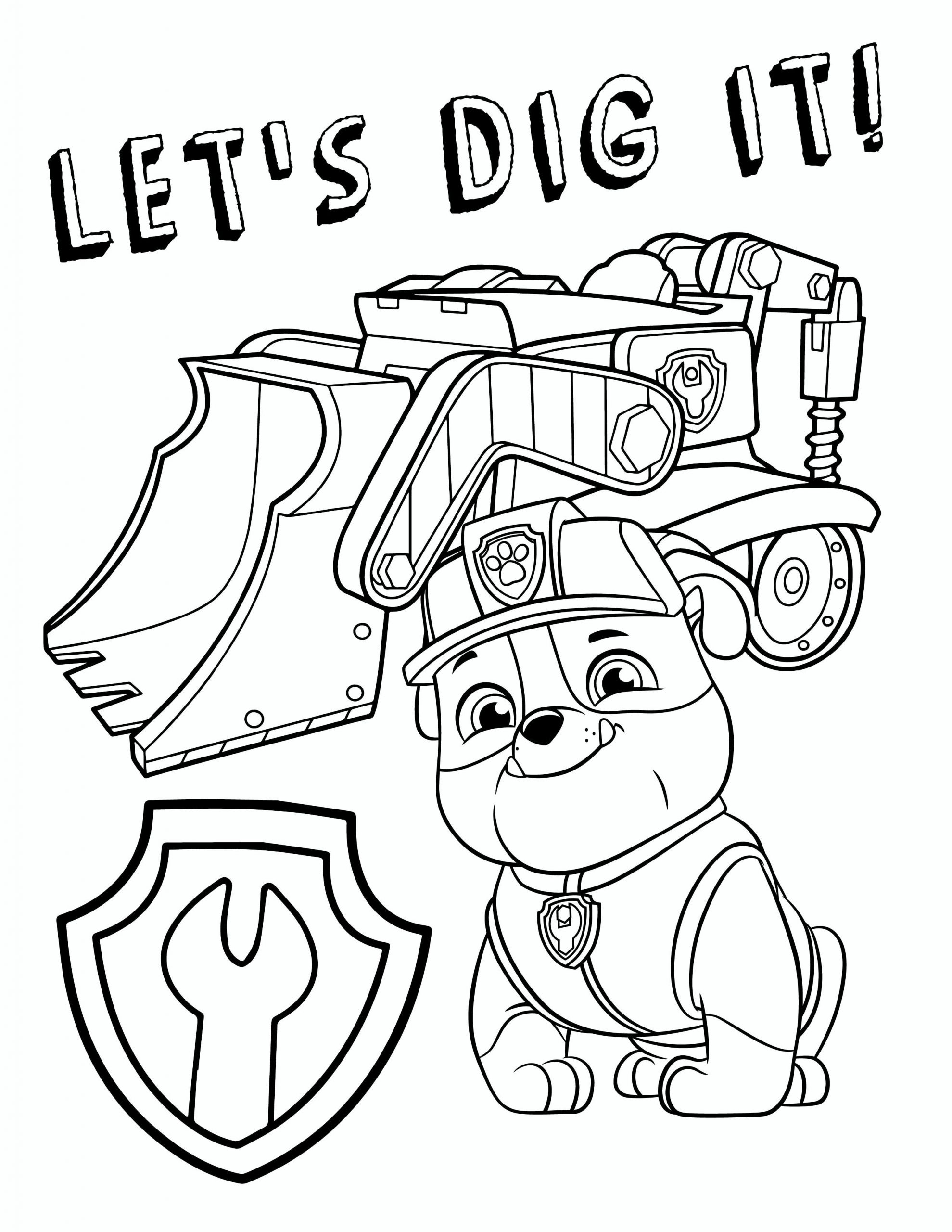 Printable Coloring Pages Paw Patrol
 Free PAW Patrol Coloring Pages