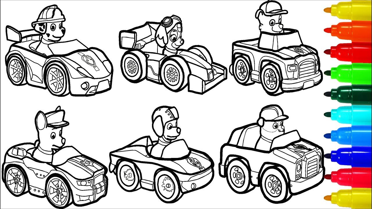 Printable Coloring Pages Paw Patrol
 PAW PATROL By Cars Coloring Pages